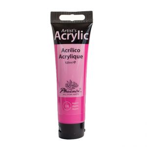 Farba akrylowa Phoenix 125ml, Różowa ciemna - Magenta
